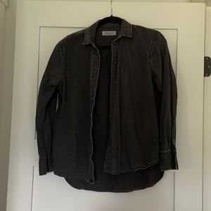 Madewell washed black button down